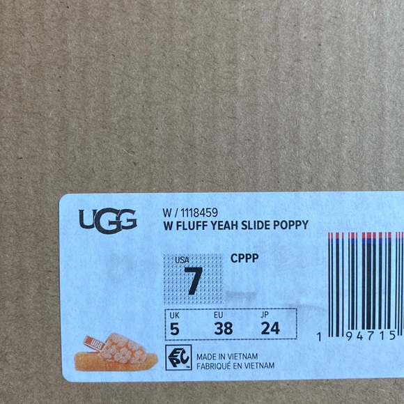 🌿UGG🌿 FLUFF YEAH SLIDE POPPY SANDALS SLIPPERS - Picture 14 of 14